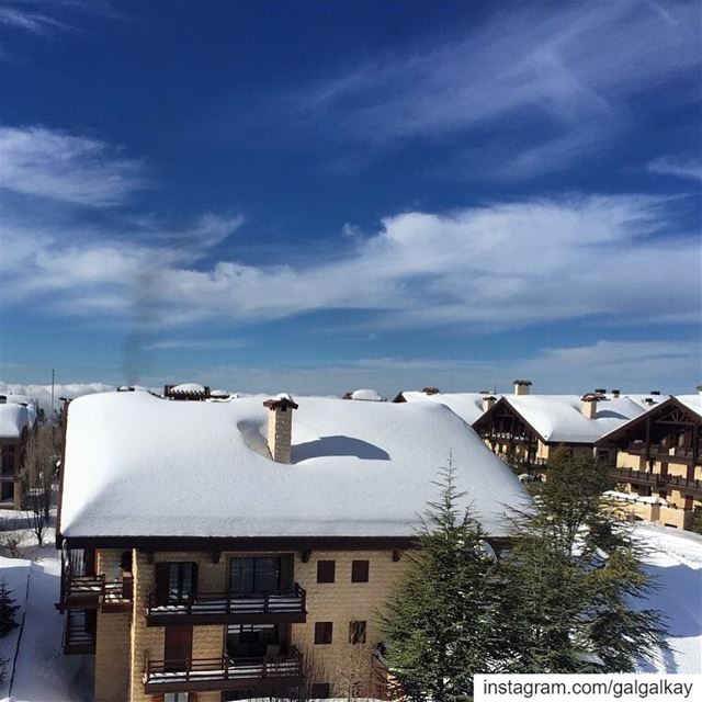 Rooftops white wedding....... ... —————————————————- mytrip ... (Faraya, Mont-Liban, Lebanon)