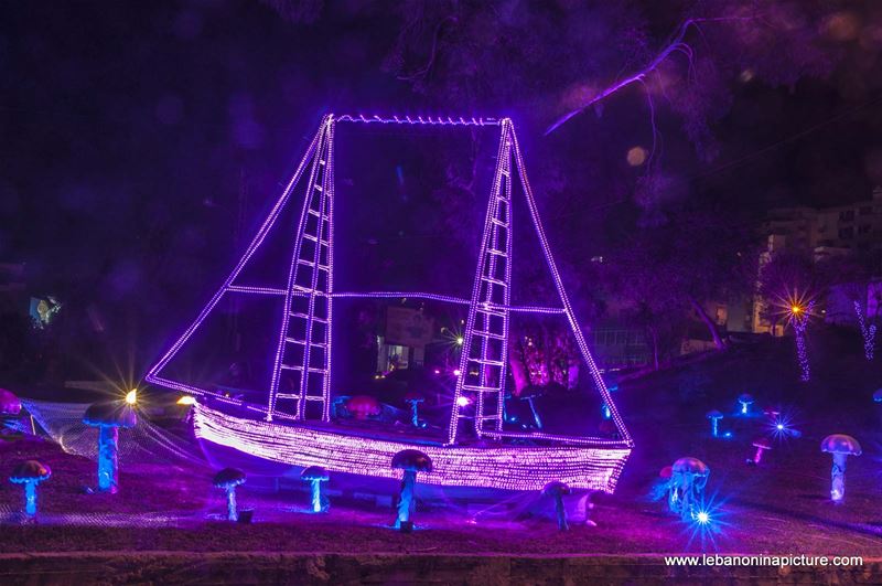 Sailing Boat - Christmas Decorations 2016 Tabarja and Kfaryasine (Tabarja, Kesrwan, Lebanon)