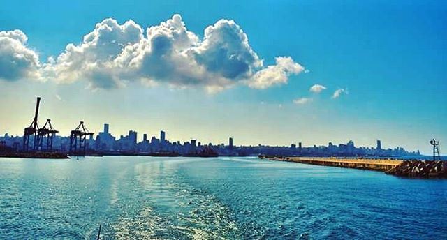 Sailing from the port of  Beirut 🌊 Lebanon  Lebanese  Mediterranean ... (Port of Beirut)