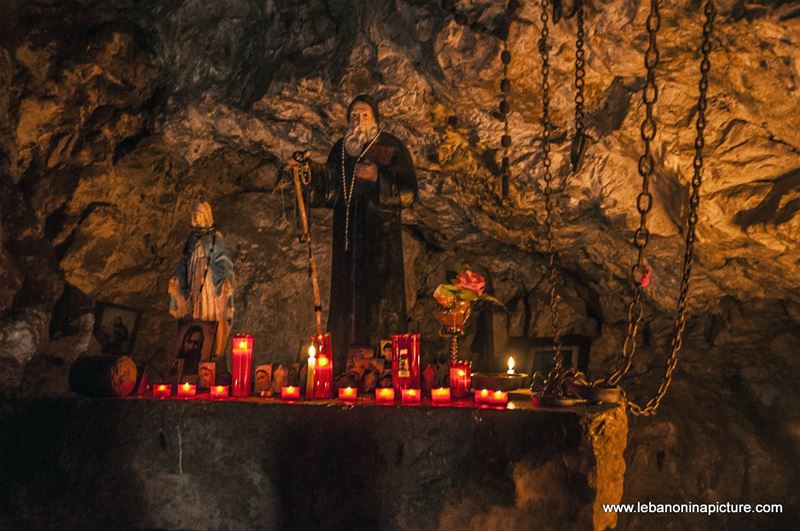 Saint Antonios Qozhaya's Cave (Wadi Qannoubine, North Lebanon)