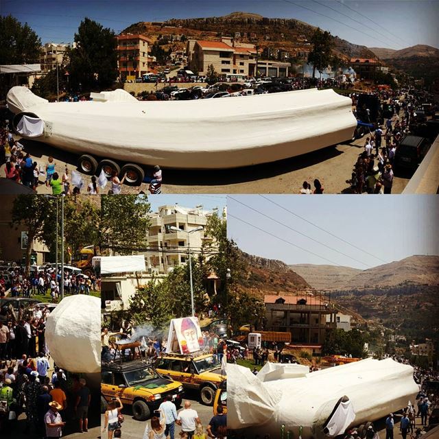 Saint Charbel on his way to Chabrouh Mountain in Faraya saintcharbel ... (Faraya, Mont-Liban, Lebanon)