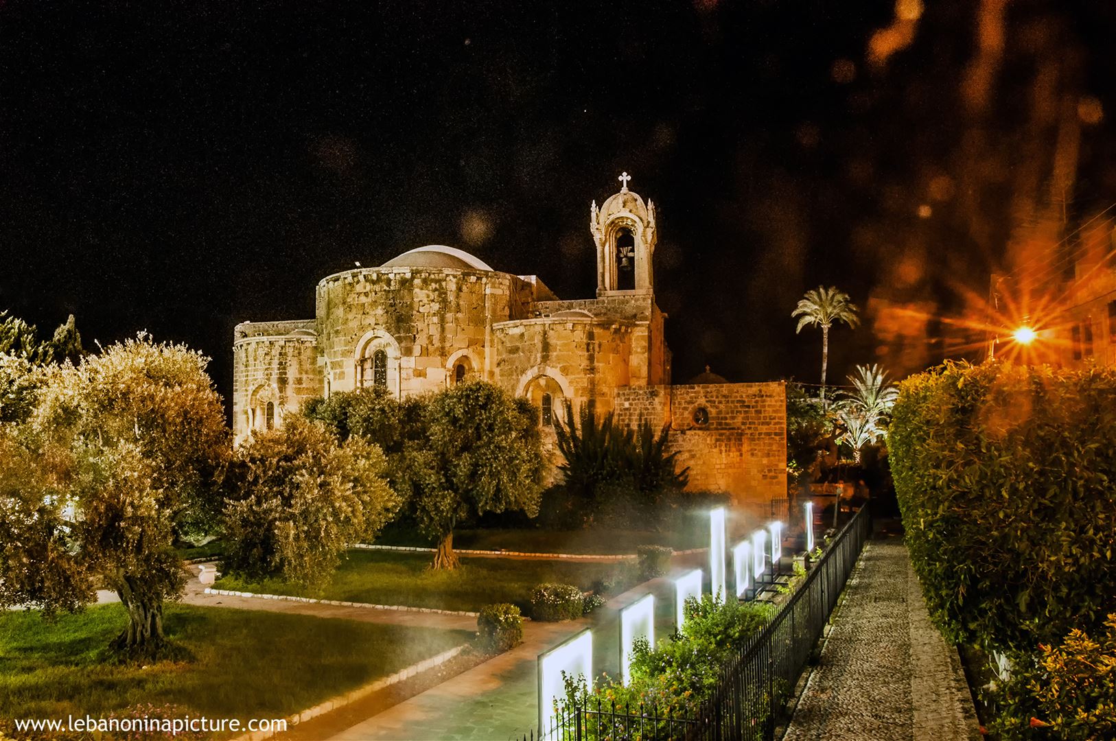 Saint Jean Church Byblos at Night