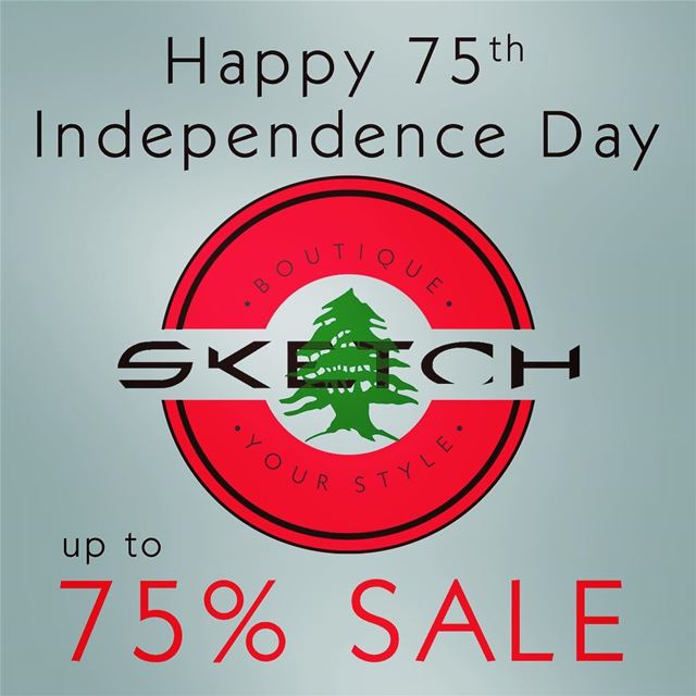 SALE up to 75% OFF for the 75th Independence Day Anniversary 🇱🇧... (El Mtaïleb, Mont-Liban, Lebanon)