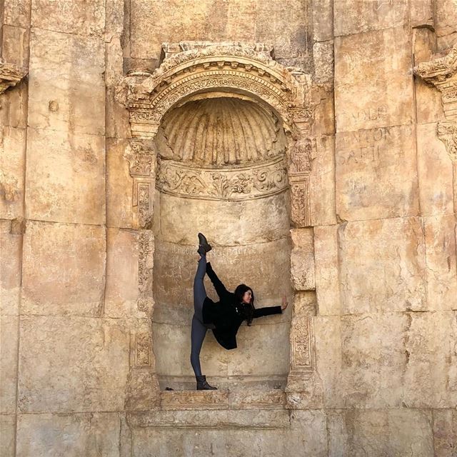 Same pose in the same 2000 year old spot 2 years later. Time is a funny... (Baalbek , Roman Temple , Lebanon)