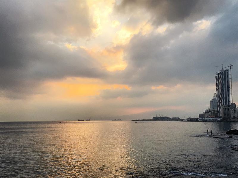 Same spot on Sports  sea  ocean  walk  sports  beirut  cloud  photography ...