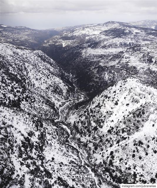 Sanin Mountains dressed in white ❄️ (Mount Sannine)