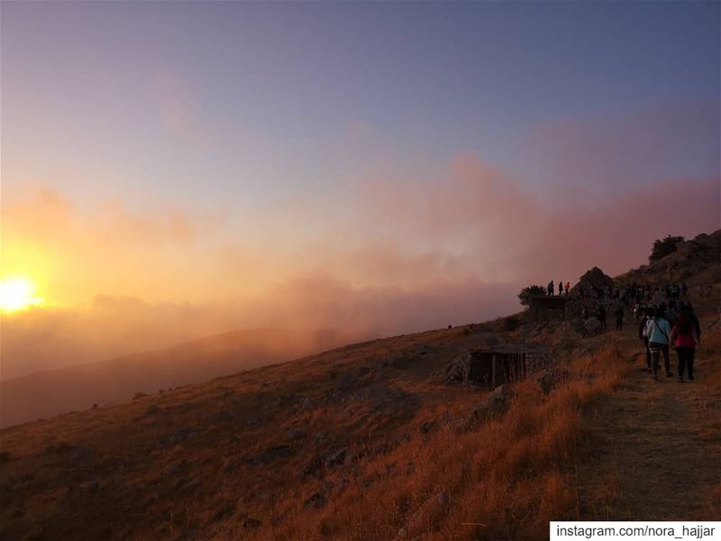 Sanofi Sunset Hike  sanofilebanon  team  sunsethikes  arethebest  walking ... (Falougha, Mont-Liban, Lebanon)