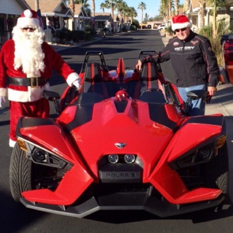 Santa's got his Toy! For more info : +961 1 644 442  slingshot  letsride...