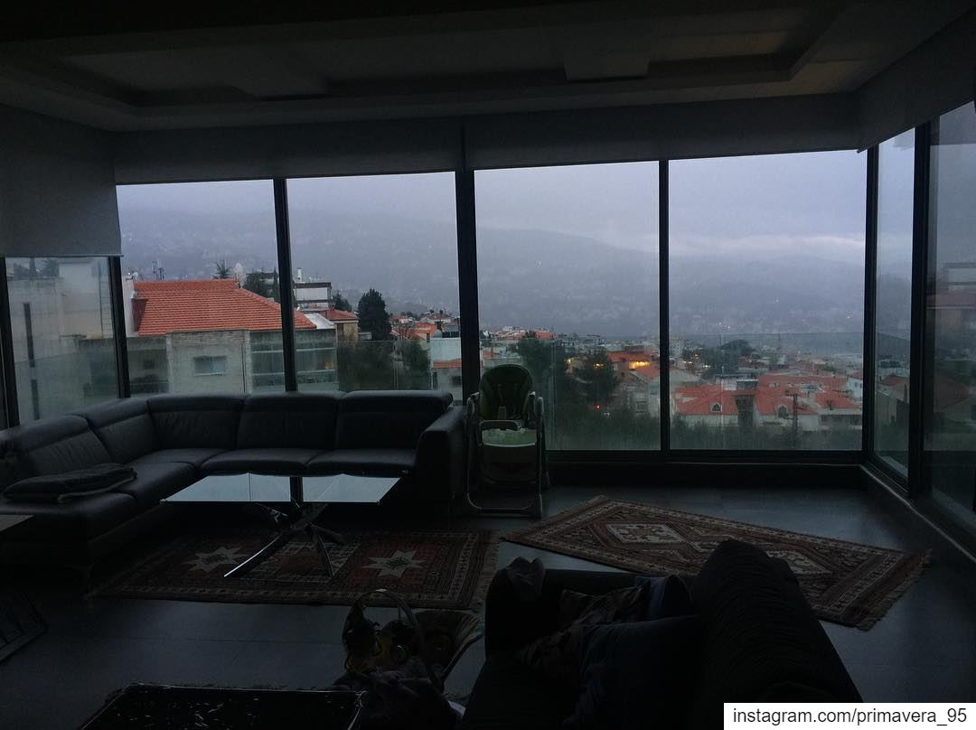  Saturday  rain  home  grey  clouds  mountains  view  lebanon  rainyday ... (Ballouneh, Mont-Liban, Lebanon)