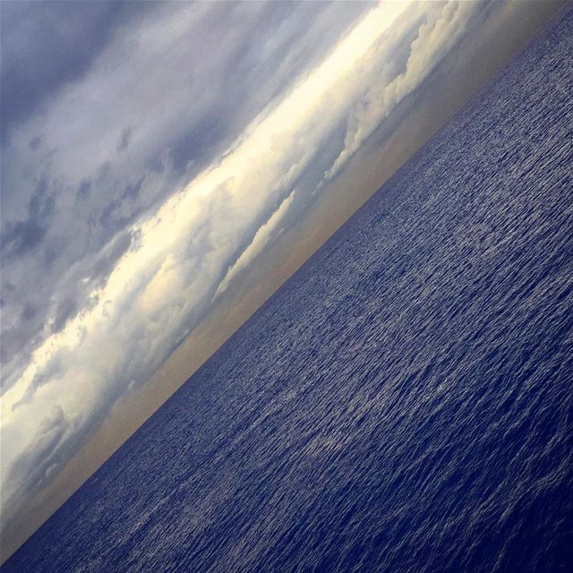  sea  grey  clouds  cloudporn  blue  sky  skyporn  nature  naturelovers ... (Beirut, Lebanon)