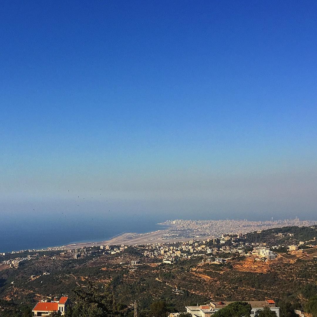  sea  mediterranean  mountains  bluesky  lebanon  beirut  wanderlust ... (Beirut, Lebanon)