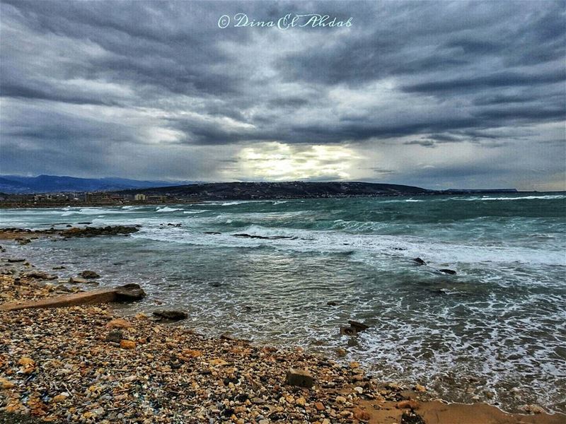 🌊 sea  seaview  sealife  waves  sunset  sunset_vision  sun  shadow  sky ... (El-Mina, Tripoli)