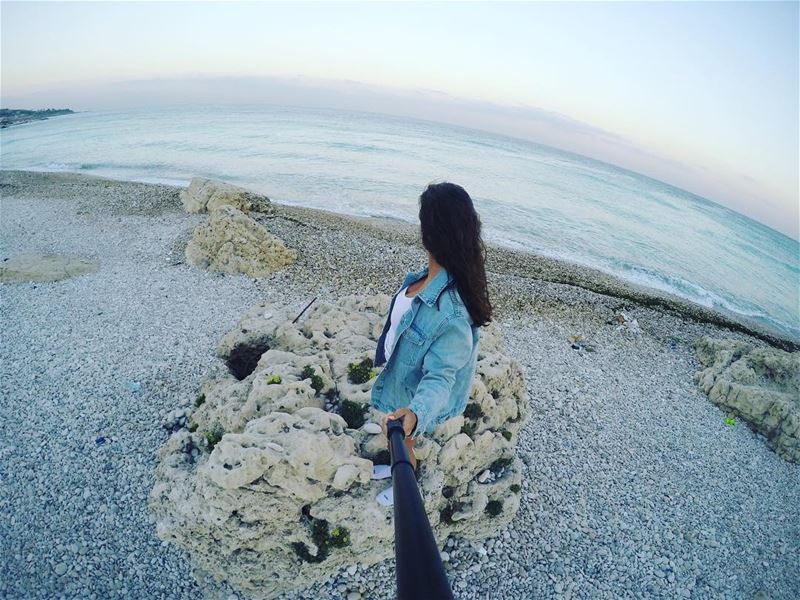 Seas the day 🌊🏝  explorelebanon  outdoorliving  beachlove  coast ... (Kfar Abida)