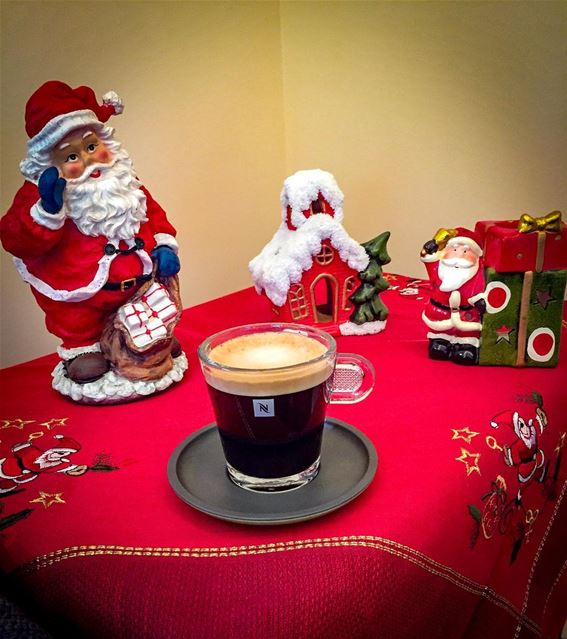 Seasonal coffee ☕️ 🎅🏻🌲 nespresso  morning  coffee  capsule  christmas ... (Beirut, Lebanon)