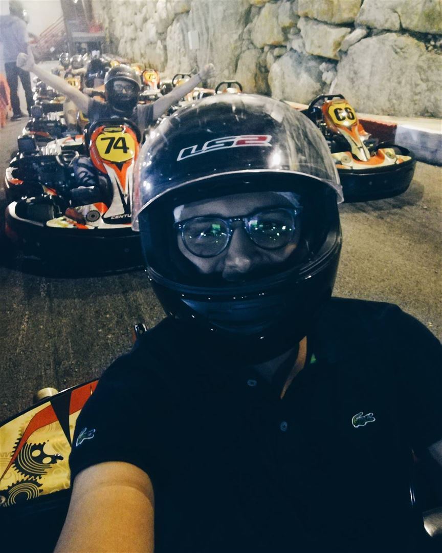  Selfie  Racing  Friends  Happiness  Madness  Fun  enjoy  adrenaline ... (RPM Karting Lebanon)