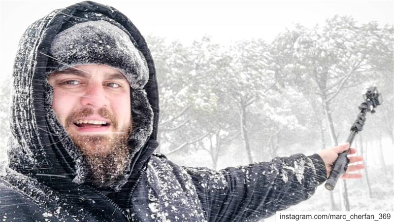  Selfie  SnowStorm  SnowHike  Falougha  Lebanon 🌬️❄️🇱🇧 (Falougha, Mont-Liban, Lebanon)