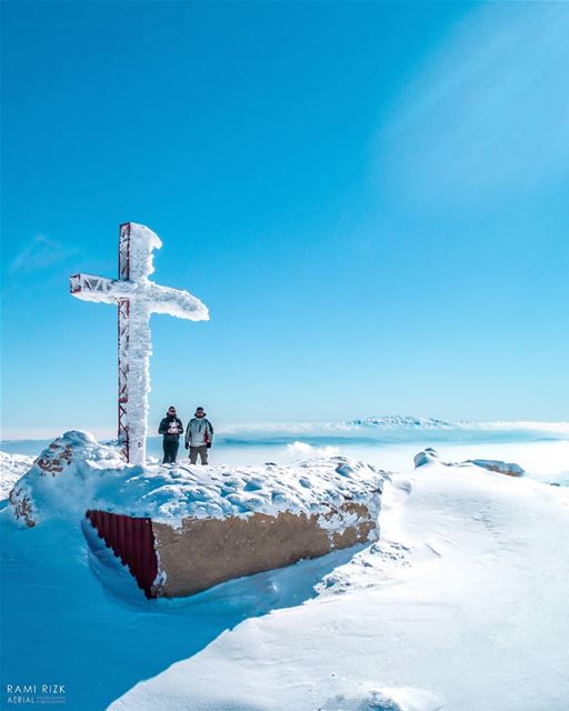 Serenity At The Top ❄️...  mzaar  kfardebian  lebanon  dji  drones ... (Mzaar Kfardebian)