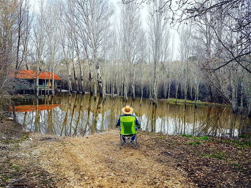 Serenity by the lake  liveworkcreate livelovebeirut  smallpeople ... (Aabdillé, Liban-Nord, Lebanon)