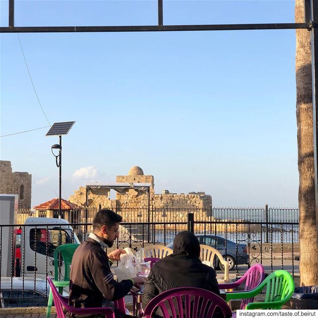 Seriously, where else would you enjoy a yummy falafel, get front-row seats...