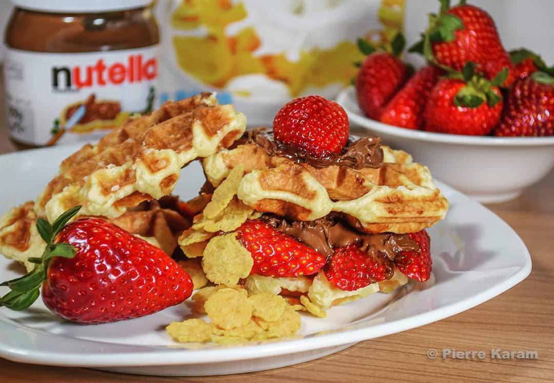 Set up by me.Waffles by @cuisinecaline  instafood  food  foodie ...