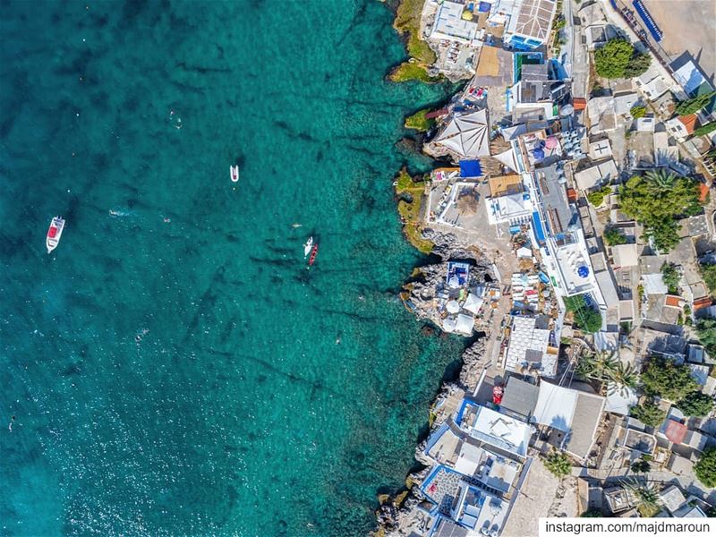 Shade of Blue🌊🌞••• drone  dji  dronestagram  dronephotography ... (Anfeh Al-Koura أنفه الكورة)