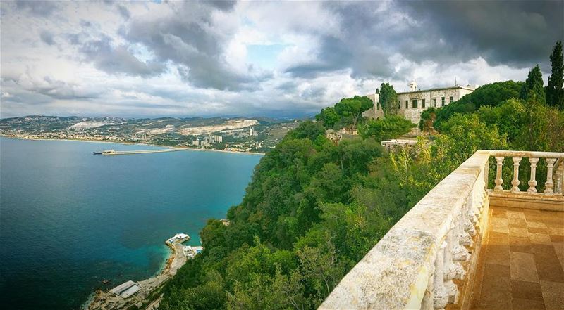 Shades of blue .. lebanon  liban  hamat  saydetelnourieh  monastery ... (Saydet El Nourieh)