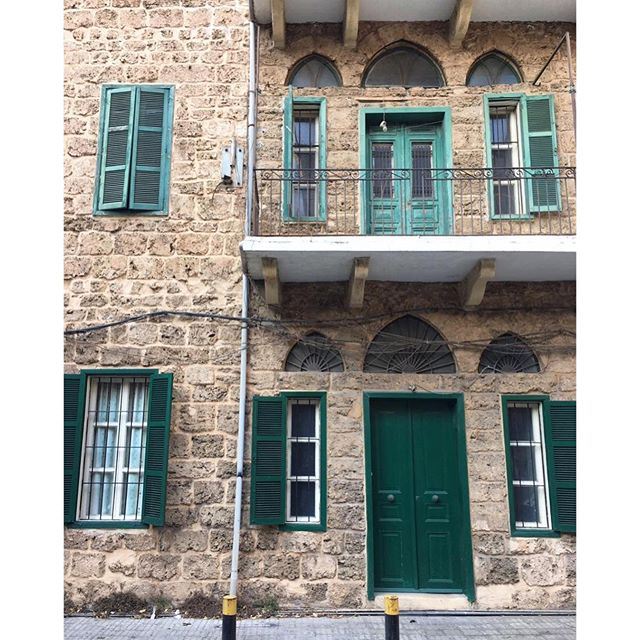 Shades of green 💚 lebanonbyalocal achrafieh beirut beirutbyalocal beyrouth architecture (Achrafieh, Lebanon)