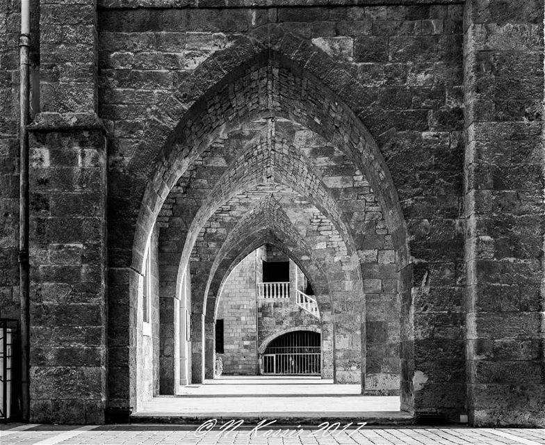  Shadows  blackandwhite  arches  ig_great_shots ... (Eglise St. Estephan Batroun)