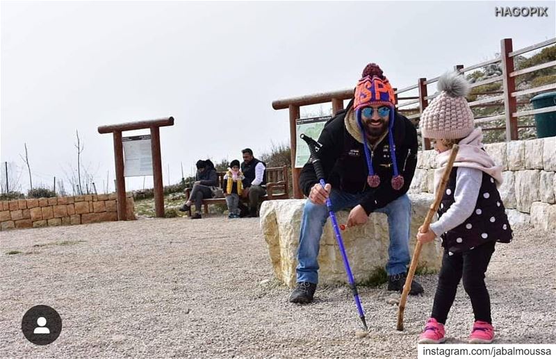 She leads. JabalMoussa  familygoals  unescomab  unesco  biospherereserve... (Jabal Moussa Biosphere Reserve)