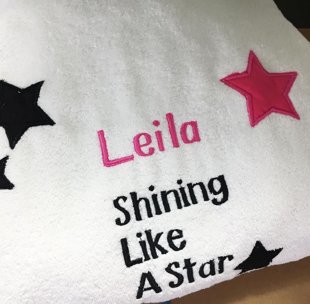 She leaves sparkle wherever she goes 🌟Luxury linen! Write it on fabric by...