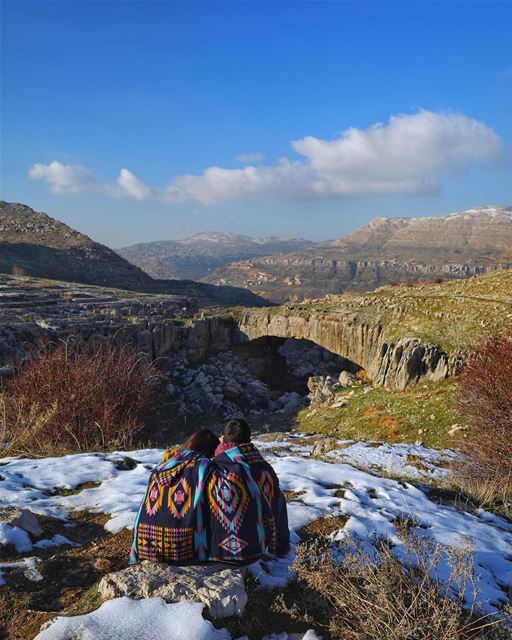 She’s only in the picture because she has a cute puncho☃️... (Natural Bridge Kfardebian)