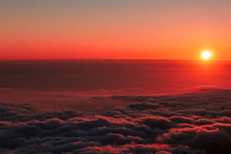 She would sit there for a lifetime...  lebanon  sunset  mountains  scenery...