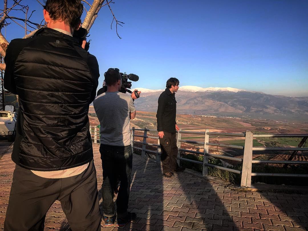  shooting  producer  production  documentary  bbc  simonreeve  lebanon ... (Lebanon Border)