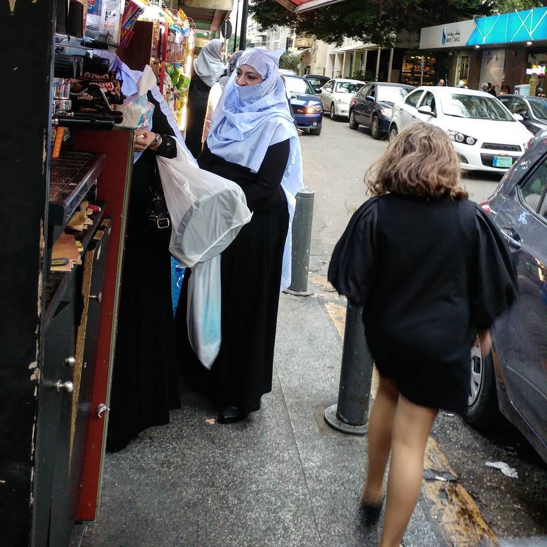 Shopping gets feverish at the dime store in Beirut.  shoppingdistrict ... (Hamra street , Beirut - شارع الحمرا ، بيروت)