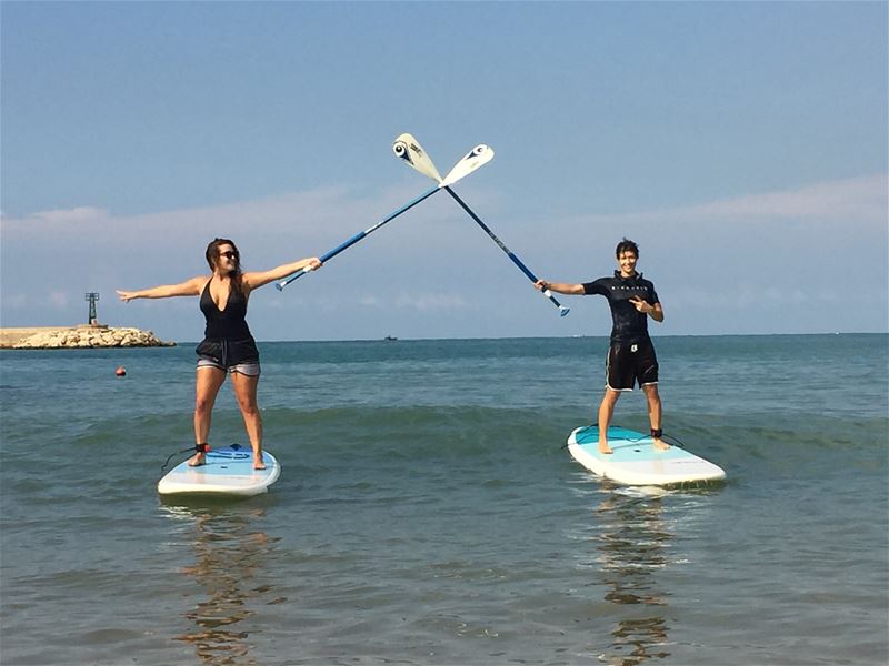 Shots 📸 with @bodyonthegogo @nadiaaassaf... sup  standup  paddle  fun... (Surf Shack Lebanon)