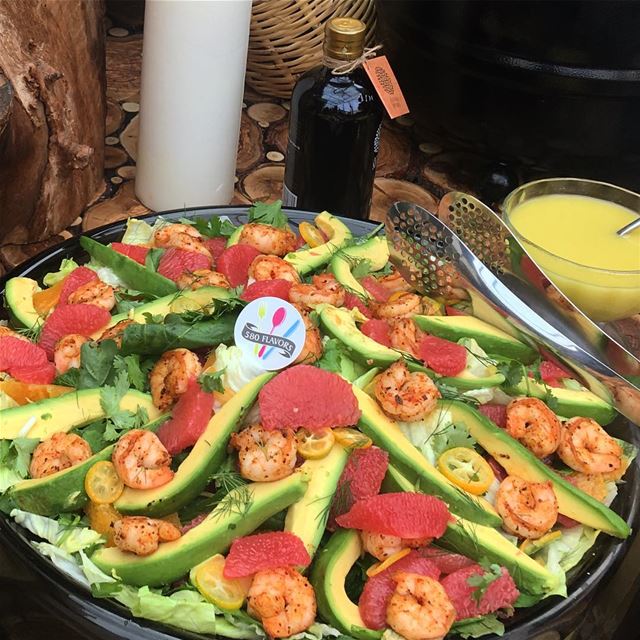 Shrimp 🍤 & Avocado 🥑 Salad 😋😋 @sudrestobar  marmikhael ...... (SUD Restobar)