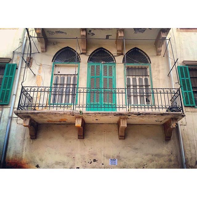 Shutters closed until the sun comes back 💚☀️ Have a great weekend! [Photo by @ahmad_halablab] (Beirut, Lebanon)
