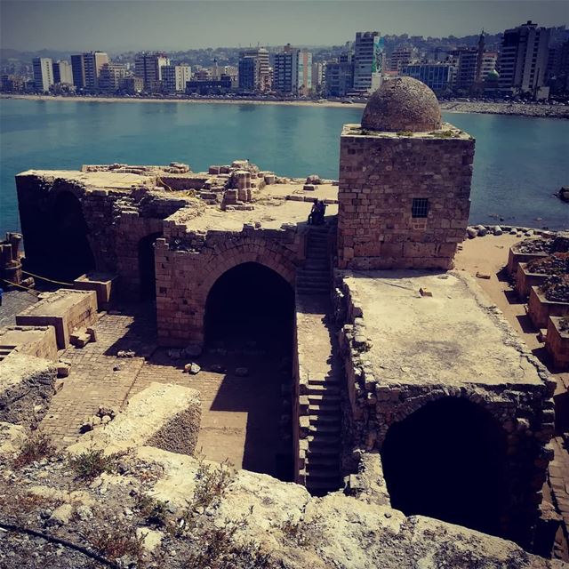  sidon_sea_castle sea naturephotography lebanonspotlights lebanon saida... (Sidon Sea Castle)