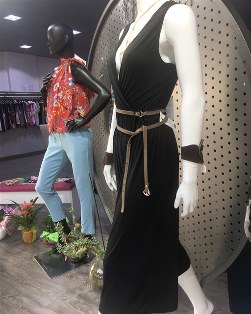 Simply black jumpsuit with leather accessories DailySketchLook 317... (Er Râbié, Mont-Liban, Lebanon)