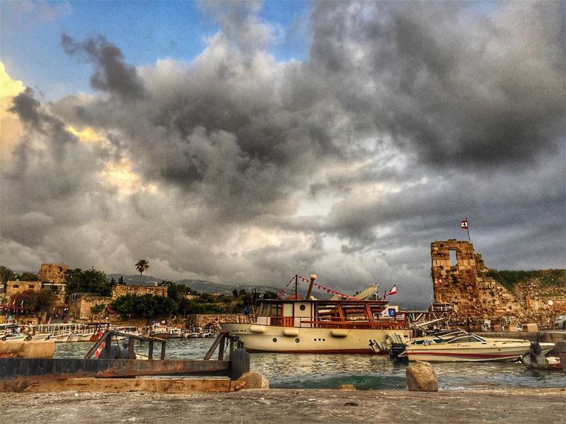 Simply Byblos!  byblos  jbeil  lebanon  sea  clouds  boat  igers ...