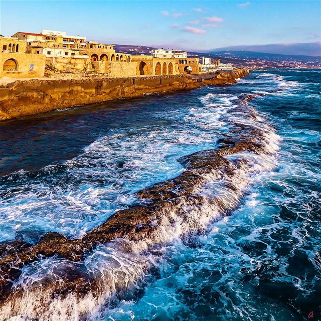 Since we were kids and everytime we went to visit Batroun and walked in... (Phoenicien Wall)