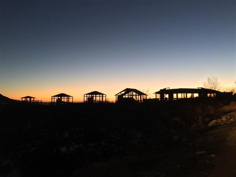  skeleton  silhouette  building  architecture  snow  faraya  lebanon ... (Faraya Mzaar)