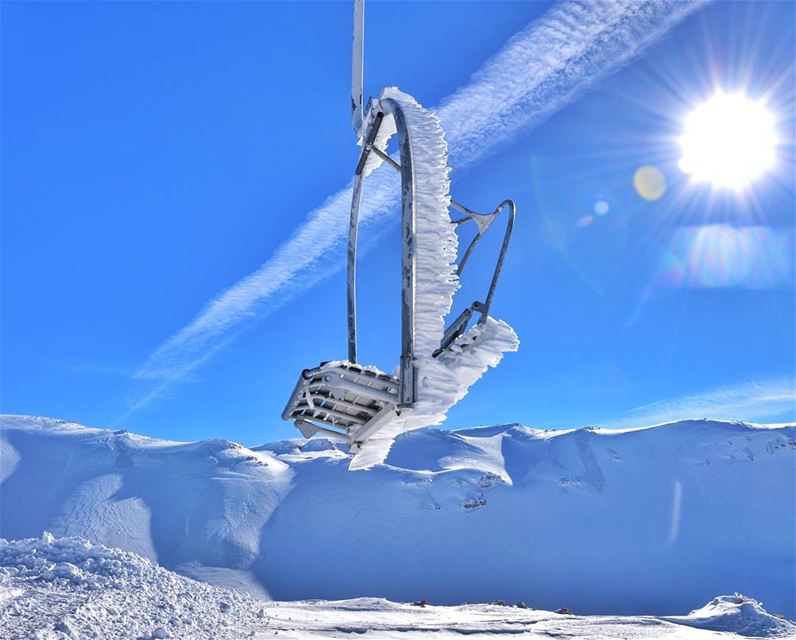 🎿❄🗻🌞.... sky ice sun snow snowshoeing hike hiking mountains clouds... (Kfardebian)