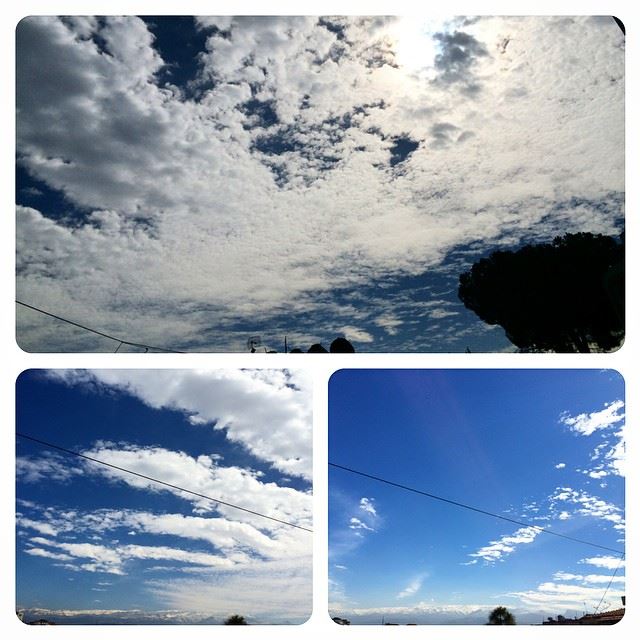Sky over mountains  today  cloudy  sky  sunlight  shadows ...