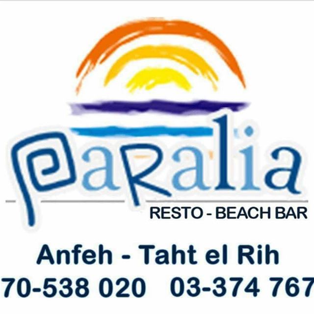 Smile and enjoy the weekendParalia-Bar Tahet El-Rih... Whatsapp: +961 78...