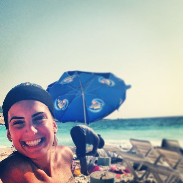  smile hearty deep beach friday tan tanning batroun lebanon pose picture...