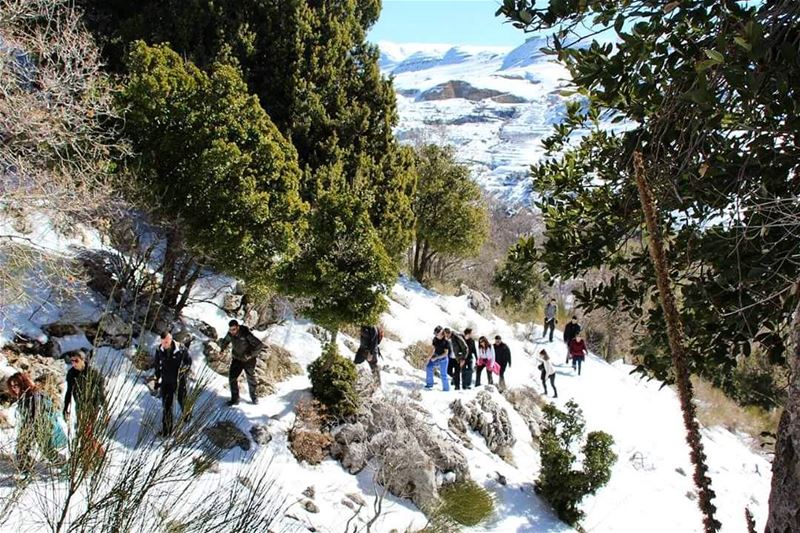  snow  hiking @jabalmoussa  newtrail  addlifetoyourdays ...