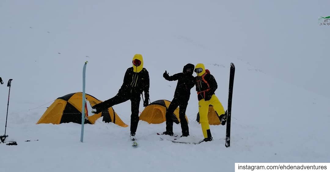  snow  snowcamp  mikesportleb  thenorthface  tent  ve25  freeze  cold ... (Ehden Adventures)