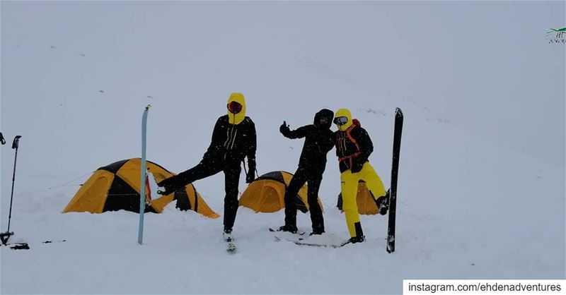  snow  snowcamp  mikesportleb  thenorthface  tent  ve25  freeze  cold ... (Ehden Adventures)