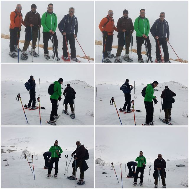  snow  snowshoeing  white  moutains  sannine  lebanon  lebaneese  friends ... (Sannin, Mont-Liban, Lebanon)